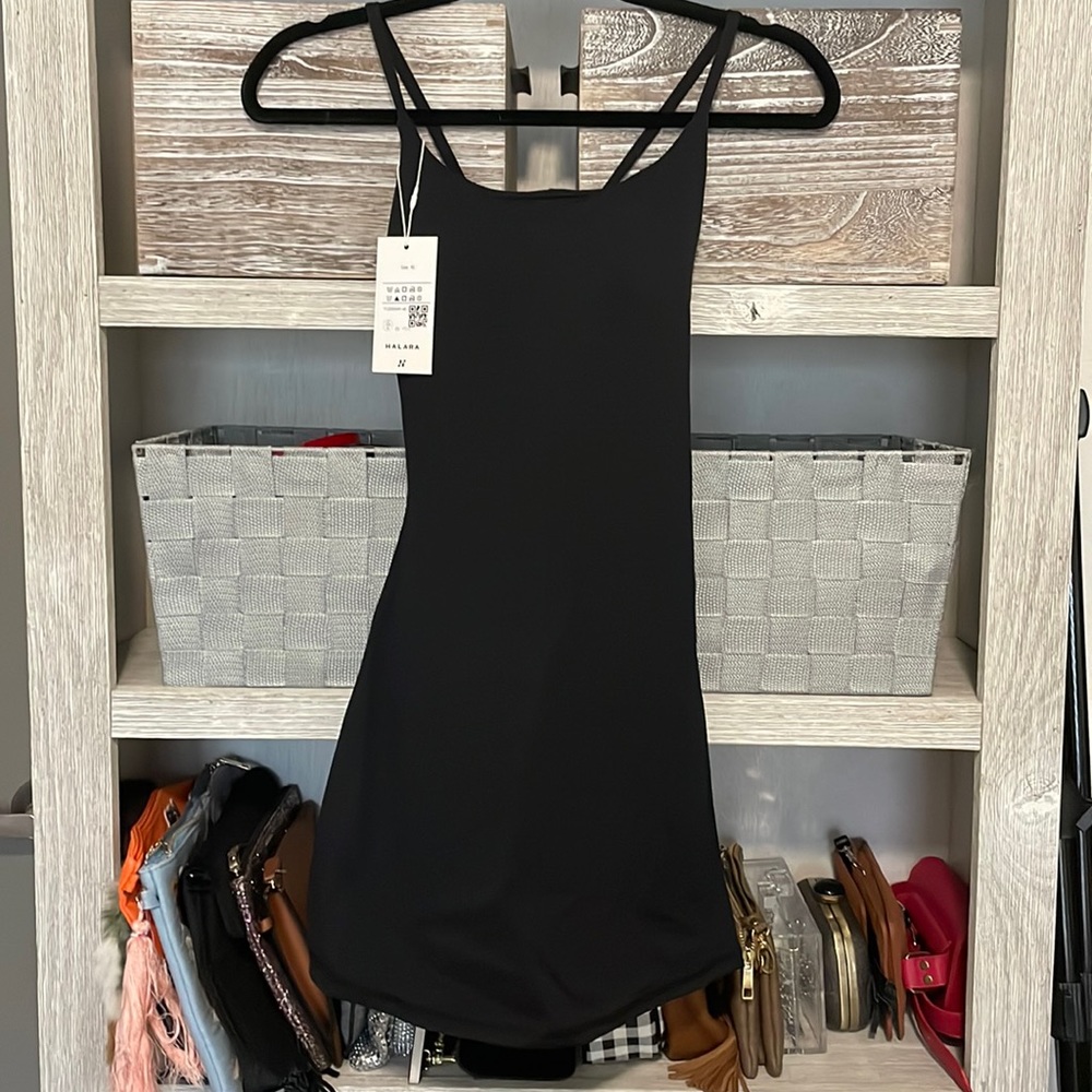 Never worn black HALARA dress